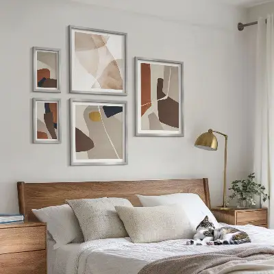 Gallery wall Abstract modern shapes