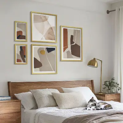 Gallery wall Abstract modern shapes