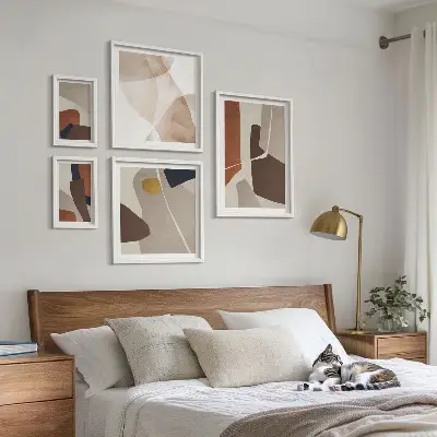 Gallery wall Abstract modern shapes