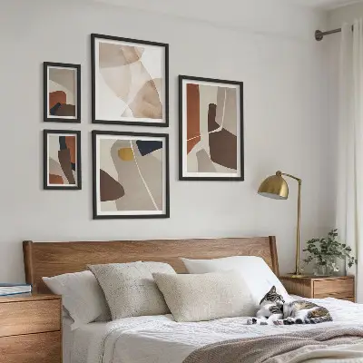 Gallery wall Abstract modern shapes