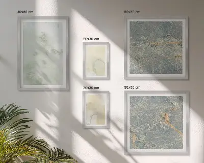 Framed photo set Pastel watercolor paint textures