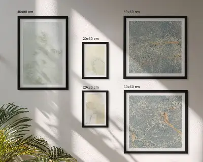 Pastel watercolor paint textures framed photo set