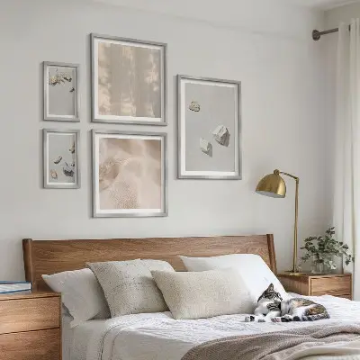 Gallery wall Boho stones beach decorations
