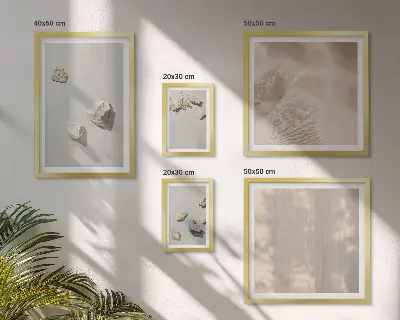 Gallery wall Boho stones beach decorations