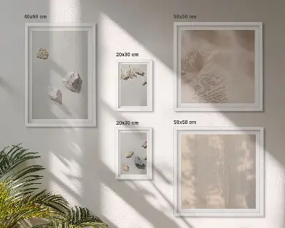 Gallery wall Boho stones beach decorations