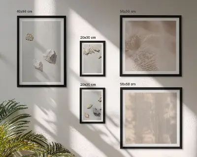 Gallery wall Boho stones beach decorations