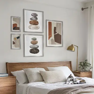 Framed photo set Abstract boho new art