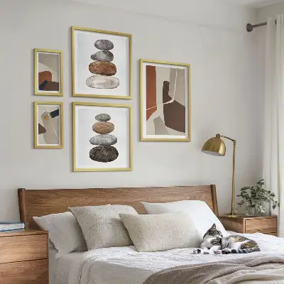 Framed photo set Abstract boho new art