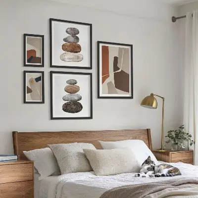 Framed photo set Abstract boho new art