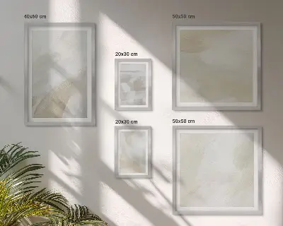 Set of 5 wall art pieces Abstract paint with a brush