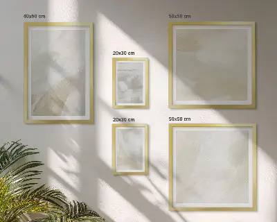 Set of 5 wall art pieces Abstract paint with a brush