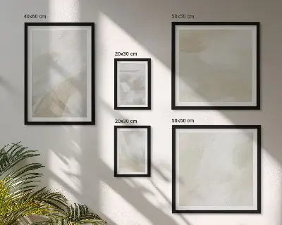 Set of 5 wall art pieces Abstract paint with a brush