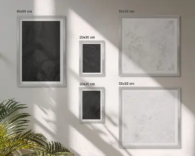 Set of 5 wall art pieces Dark light glamorous marbles