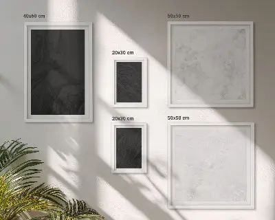Dark light glamorous marble wall art set set of 5 pieces