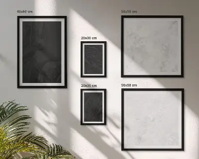 Dark light glamorous marble wall art set set of 5 pieces