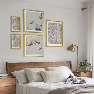 Framed photo set Modern abstract shapes