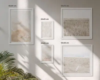 Set of 5 wall art pieces Pastel fashionable textures