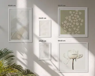 Gallery wall Flowers fashionable boho textures