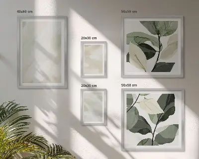 Framed photo set Bright paints abstract boho