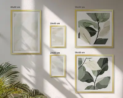 Framed photo set Bright paints abstract boho