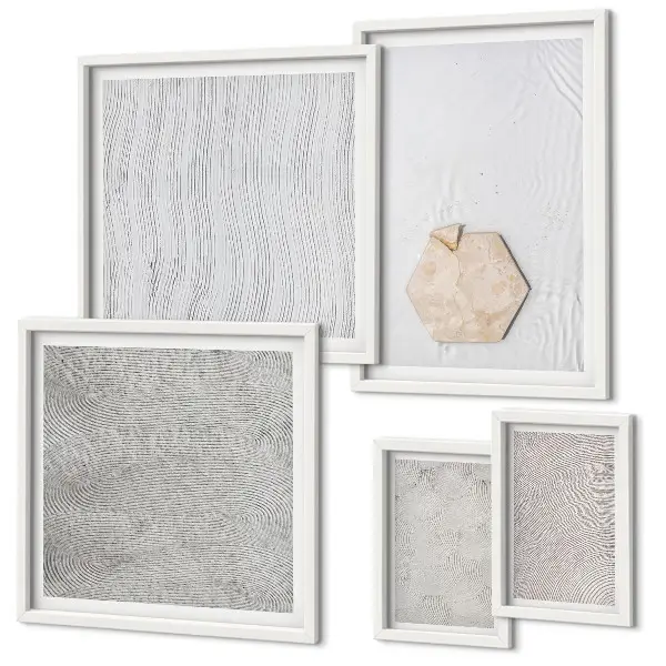 Gallery wall Light boho sand textures
