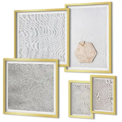 Gallery wall Light boho sand textures