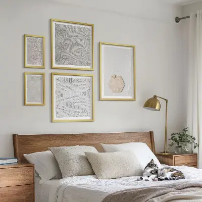 Gallery wall Light boho sand textures