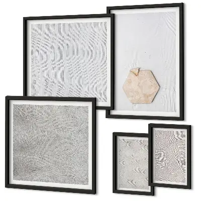 Gallery wall Light boho sand textures