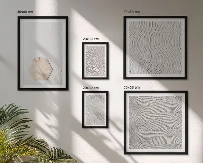 Gallery wall Light boho sand textures