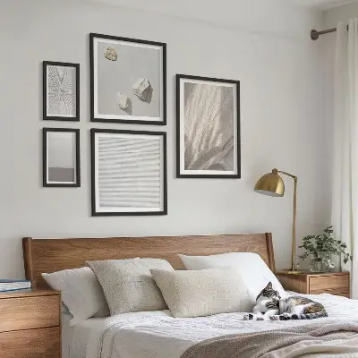 Set of 5 wall art pieces Delicate boho textures of nature