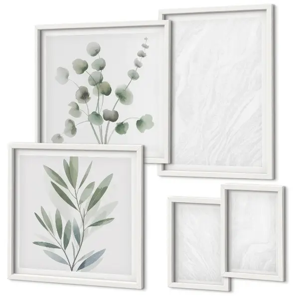 Gallery wall Elegant marble twig structure