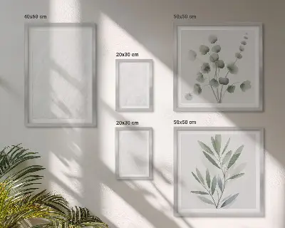Gallery wall Elegant marble twig structure