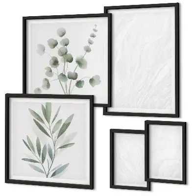 Gallery wall Elegant marble twig structure