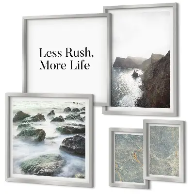 Framed photo set Green Marble Melancholy