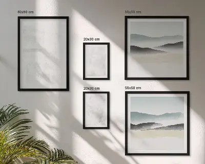 Set of 5 wall art pieces White spots abstract background