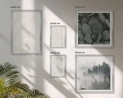 Gallery wall Stone pastel structures
