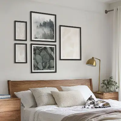 Gallery wall Stone pastel structures