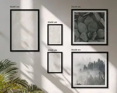 Gallery wall Stone pastel structures