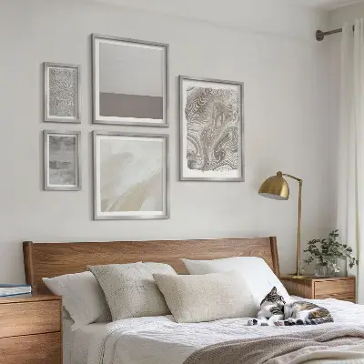 Framed photo set Industrial abstract patterns