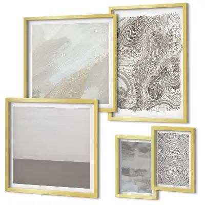 Framed photo set Industrial abstract patterns