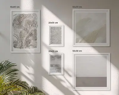 Industrial abstract patterns framed photo set