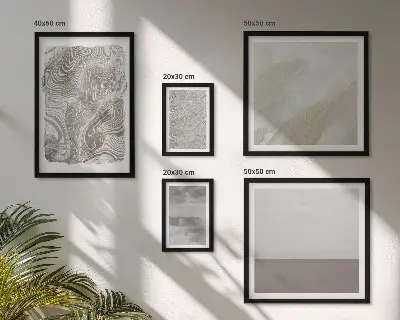 Framed photo set Industrial abstract patterns