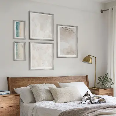 Framed photo set Subtle watercolor texture