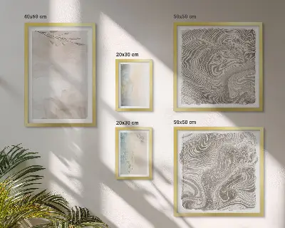 Set of 5 wall art pieces Delicate watercolor paints