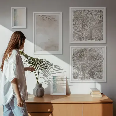 Delicate watercolor wall art set of 5 pieces