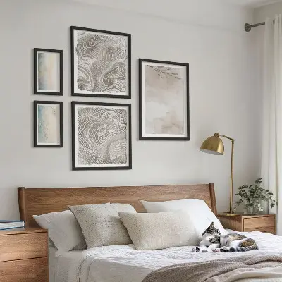 Delicate watercolor wall art set of 5 pieces