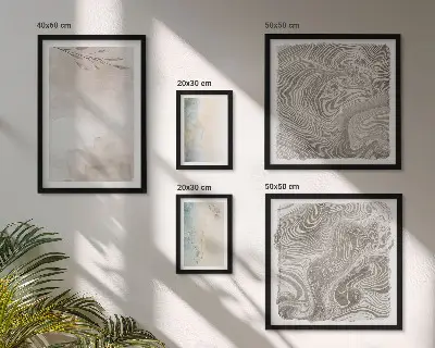 Set of 5 wall art pieces Delicate watercolor paints