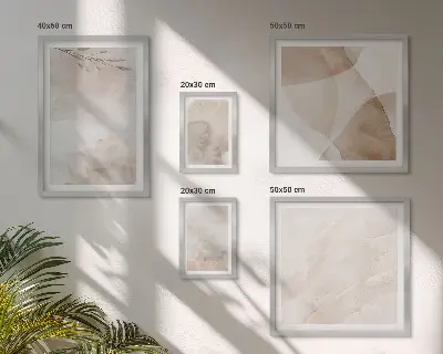 Gallery wall Watercolor paints boho textures