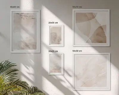 Gallery wall Watercolor paints boho textures