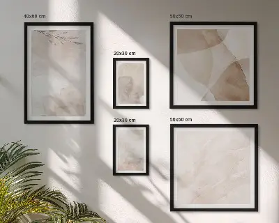 Gallery wall watercolor boho textures